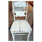 Painted Wooden Spindle Back Chair