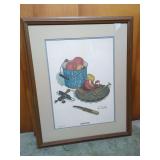 Framed Bill Granstaff Print Easy As Pie 1974 Memento Series Plate 5