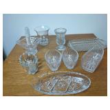 Clear Pressed Glass Tableware and Serving Pieces Group