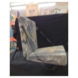 Camo Pattern Folding Stadium Seat with Carrying Straps