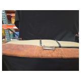 Leather and Canvas Firearm Case with Plastic Handle and Zipper Closure