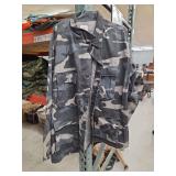 Assorted Military Camouflage Jackets and Pants with John Deere Work Jacket