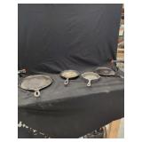 Cast Iron Cookware Group of Four