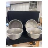 Set of Four Aluminum Cooking Pots
