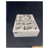 Andrea by Sadek Royal Violets Fine Porcelain Cup and Saucer Set