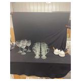 Glassware and Ceramic Condiment Set