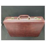 American Tourister Brown Vinyl Briefcase with Combination Locks