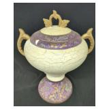 Ceramic Urn with Lid and Handles