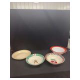 Assorted Ceramic Kitchenware Bowls and Plate Including Kitchen Kraft and Tabletops Unlimited