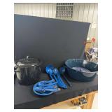 Enamelware Cookware and Tableware Set