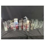 Assorted Glassware and Ceramic Shaker Set
