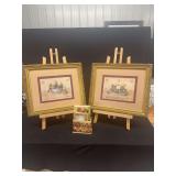 Framed Fruit Still Life Prints and Desktop Organizer Set