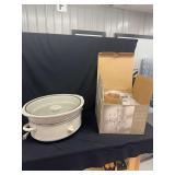 Rival Crock-Pot Slow Cooker and Home Trends Mini Chandelier in Box