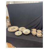 Staffordshire Sugar & Spice Ironstone Dinnerware Place Setting