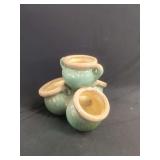 Ceramic Glazed Quadruple Planter Pot