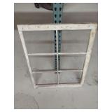 Architectural Wood Window Sash Frame with Eight Lite Openings