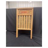National Washboard Co. No. 801 Wooden Washboard