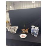 Assorted Decorative Glassware and Porcelain Dining Tableware