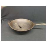 Lodge Cast Iron Wok with Flat Bottom and Dual Handles