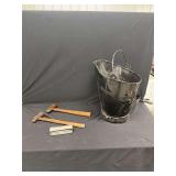 Coal Scuttle, Two Ball-Peen Hammers, and Huang Country Western Harmonica