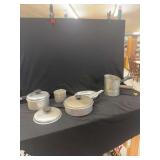 Aluminum Kitchenware and Metal Flour Sifter Set