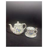 Andrea by Sadek Ceramic Teapot and Mug Set with Infusers