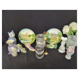 Mixed Decorative Home Accessories and Glassware Grouping