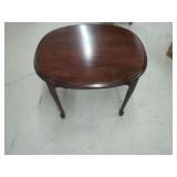 Wooden Accent Table with Cabriole Legs