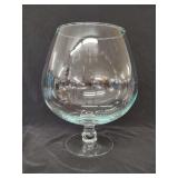 Oversized Clear Glass Snifter Decor Piece