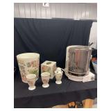 Sunbeam Carousel Rotisserie and Floral Bathroom Accessories