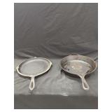 Two Lodge Cast Iron Skillets