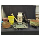 Metal Decorative Planters and Trays