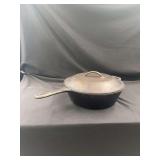 Lodge Cast Iron Skillet with Lid Model 8CF USA