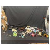 Assorted Fashion Accessories, Sunglasses, and Costume Jewelry