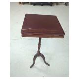 Brown Wooden Tilt-Top Accent Table