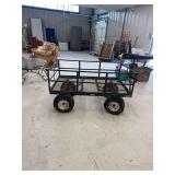 Groundwork Steel Utility Garden Cart with Removable Sides