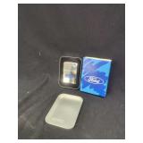 Ford Motor Company Zippo Lighter with Original Box and Tin