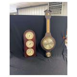 Tradition West-Germany Barometer and Sunbeam Weather Station Plaque Set