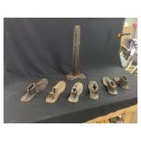 Cast Iron Cobbler Stand with Six Interchangeable Lasts