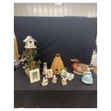 Mixed Decorative Home Furnishings and Ceramic Figurines Set