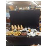 Mixed Decorative Ceramic and Glass Tableware Assortment