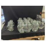 Golden Harvest Glass Drinking Jars and Pitcher Set