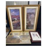 Framed Art Prints and Mirror Assortment