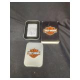Harley-Davidson Zippo Lighter with Metal Tin and Cardboard Sleeve
