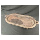 Cast Iron Oval Roaster Pan with Side Handles