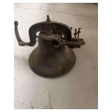 Cast Iron Farm Bell with Yoke and Mounting Bracket