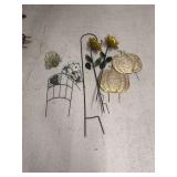 Metal Garden Stakes and Yard Decor Set