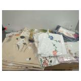 Textile Material Assortment in Wooden Crate