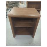 Oak Laminate Open Shelf Cabinet