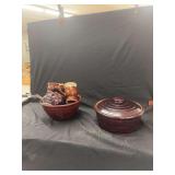 Marcrest Oven Proof Stoneware Brown Glaze Tableware Set